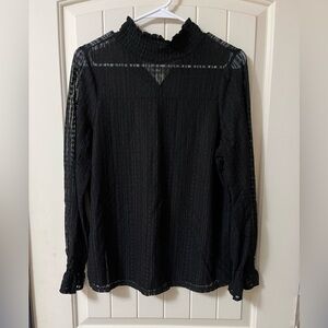 Adrianna Papell Black Lace Women's Top